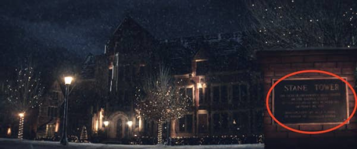 4. In the TV series 'Hawkeye' Kate's school has a tower named after Obadiah Stane from 'Iron Man'