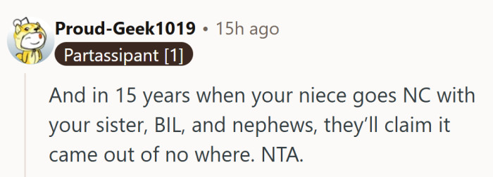 Family amnesia always kicks in right after the years of neglect are forgotten.