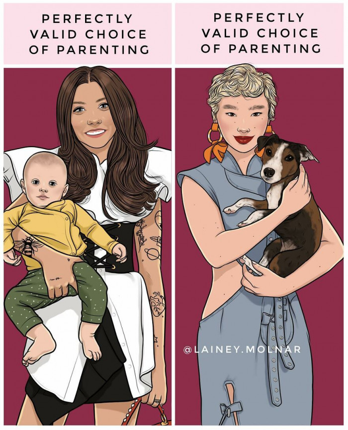 15. They are both perfectly valid choices of parenting