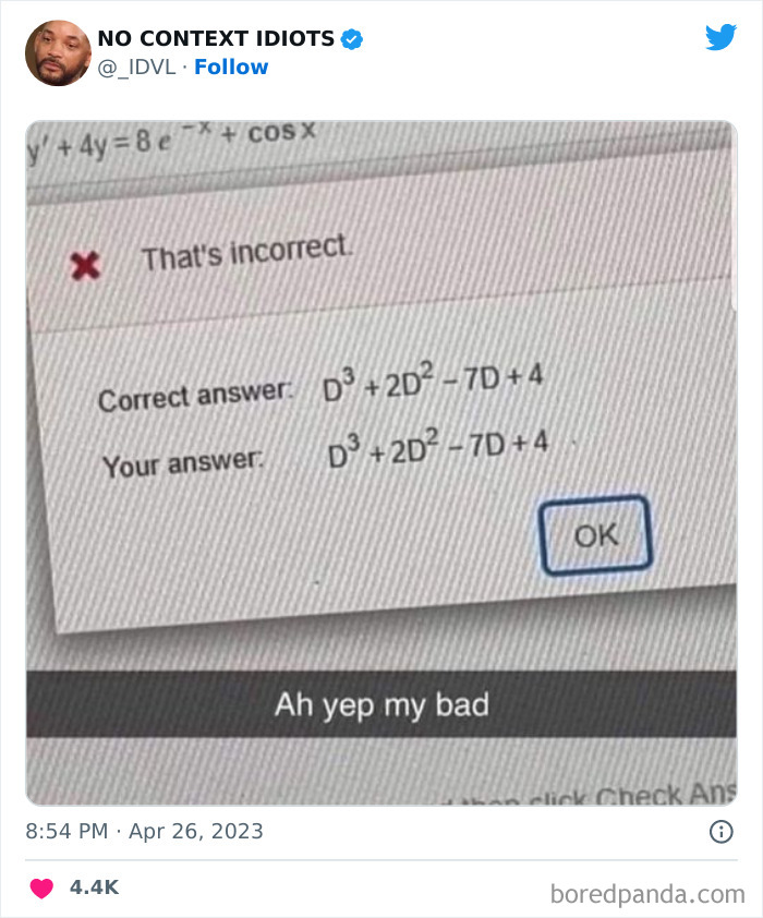 3. Something's wrong