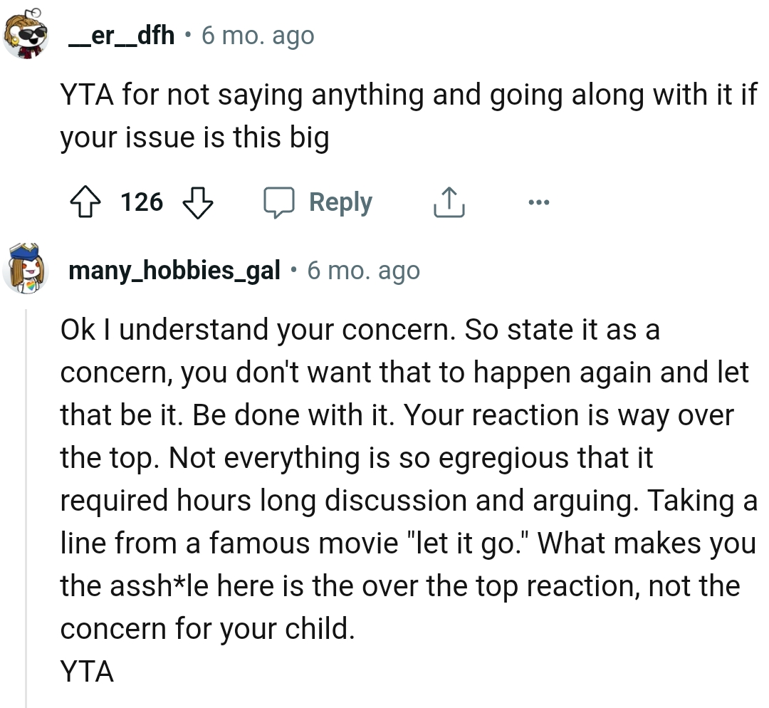 The OP doesn't want that to happen again