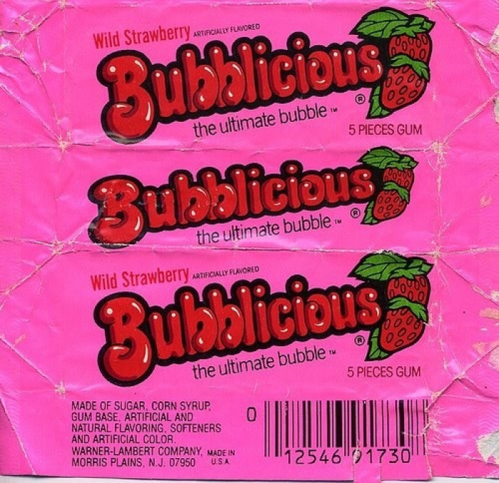 31. Bubblicious Wild Strawberry Gum.