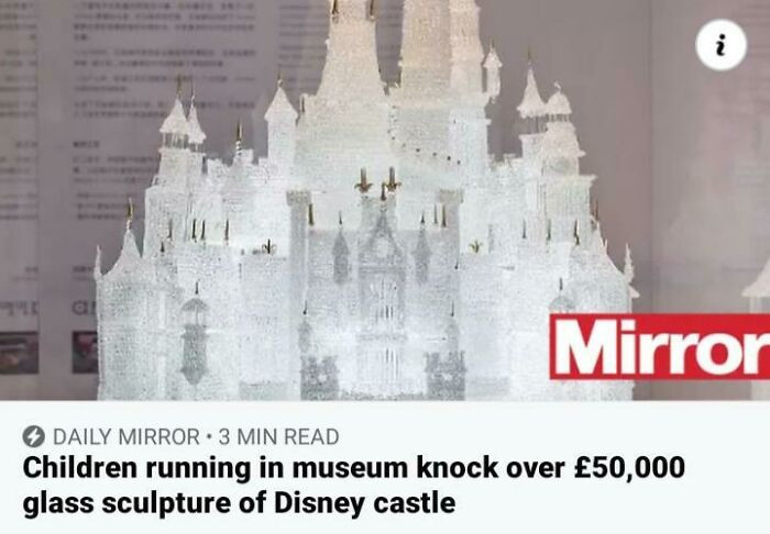 21. Real-life 'Wreck-It Ralph' reenactment goes wrong in a museum mishap.
