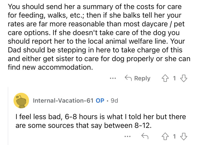 OP's dad needs to intervene to try to solve this problem.