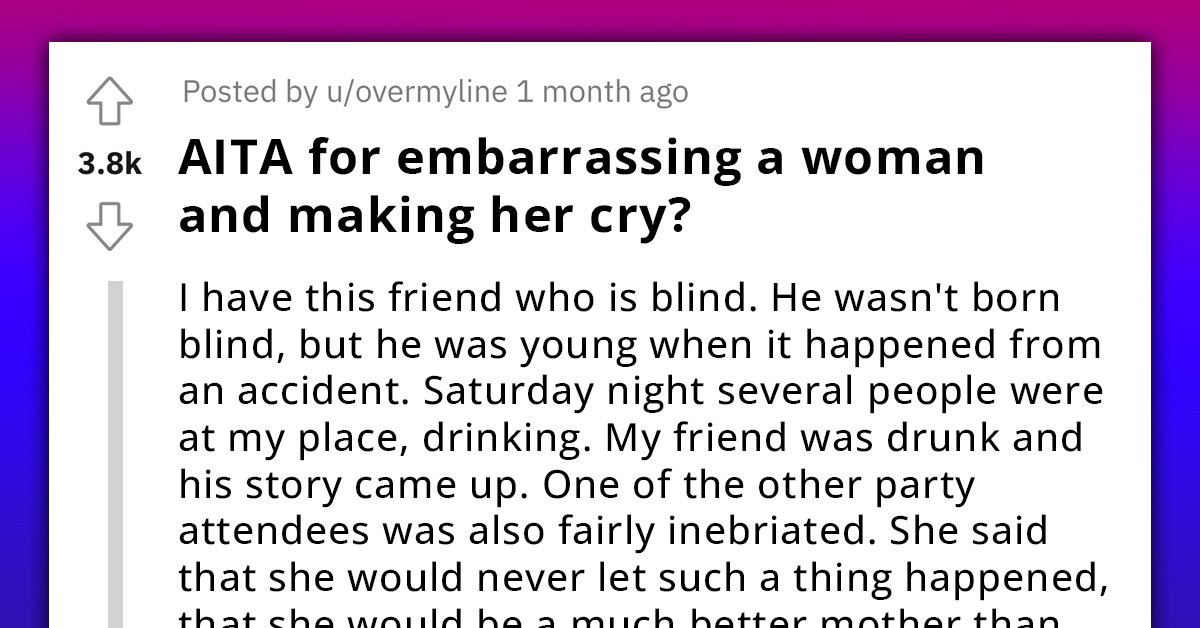 Redditor Makes Her House Guest Cry After She Insulted His Friend, Wants To Know If He Was Right