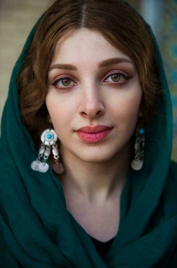 Portrait Of Young Persian Lady In Tehran, Iran