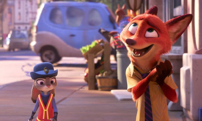14. Zootopia was supposed to center around Nick Wilde, not Judy Hopps.