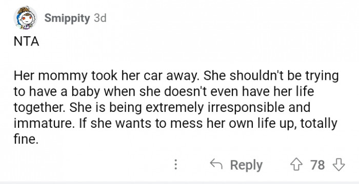 12. She really needs therapy.
