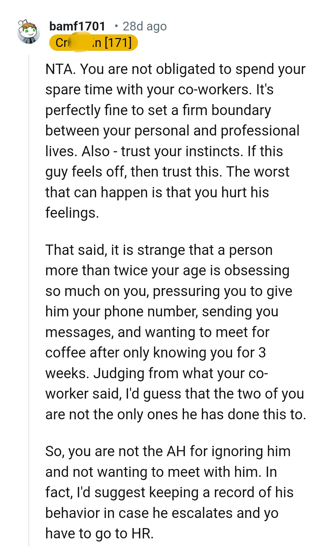 He Isn't Supposed to Be Obsessing Over the OP