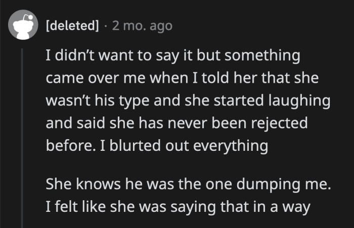 Laughing at your best friend's pain isn't how friends treat each other. OP will feel lighter without that negativity around her.