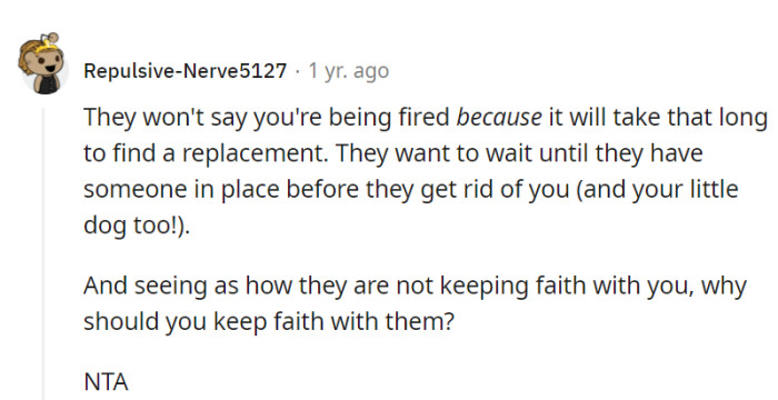 If they're stalling, the individual shouldn't wait—loyalty goes both ways.