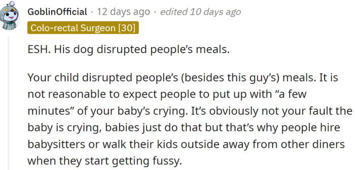 Yet, on the other hand, some people don't care about the reasons, just the outcome