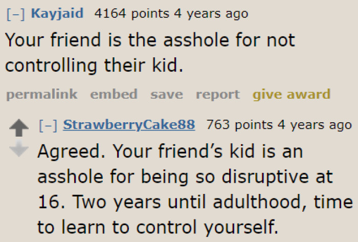 It should be the father disciplining the kid, not the OP. He needs to correct this behavior, especially since they have been given the favor of staying in the OP's home.