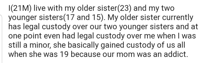 OP Revealed That He and His Siblings Had to Part Ways with Their Mother Due to Her Addiction