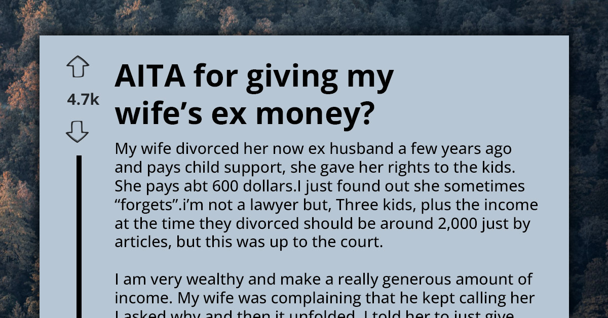 Husband Secretly Gives Wife’s Ex Money After Learning Her Kids Are Struggling