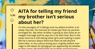 Lady Finally Decides To Tell Her Friend Who Was Dating Her Brother About His Deceitful Ways, But It's Too Late