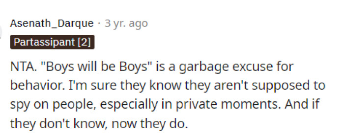 This phrase most definitely should not be said anymore because it's not right at all; it's just an excuse.