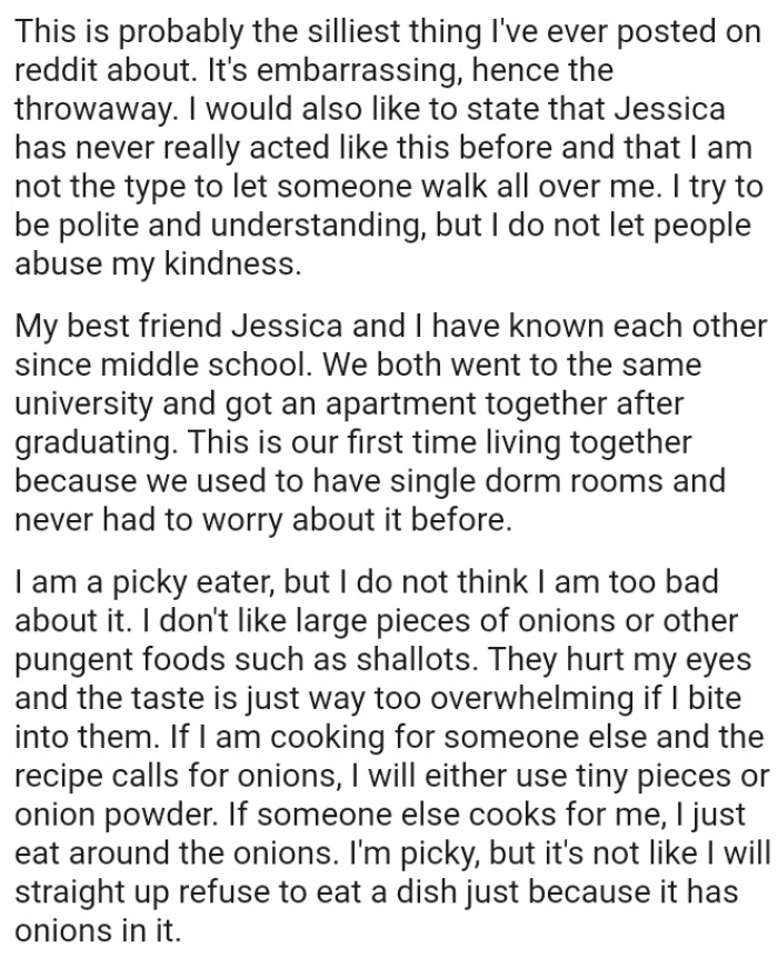 The OP tries to be polite and understanding, but she does not allow people to abuse her kindness