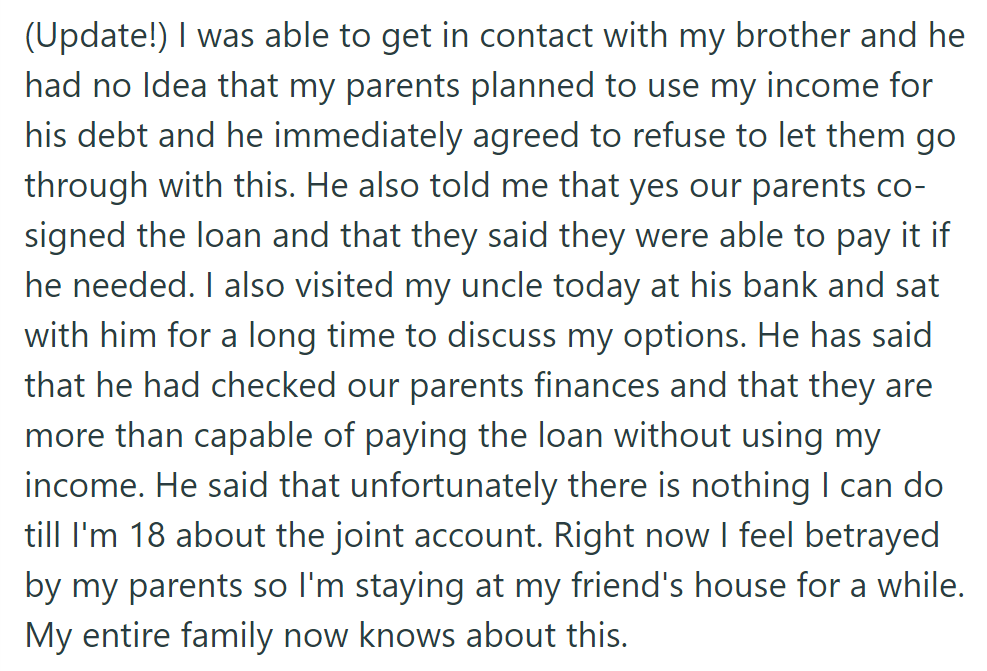 An update from OP...