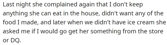 Recently, the SIL had silly expectations from the OP: