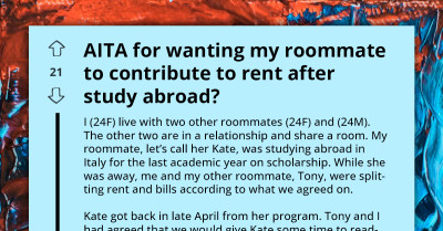 Roommate Demands Rent From Jobless Study-Abroad Returnee Living Rent-Free For Months