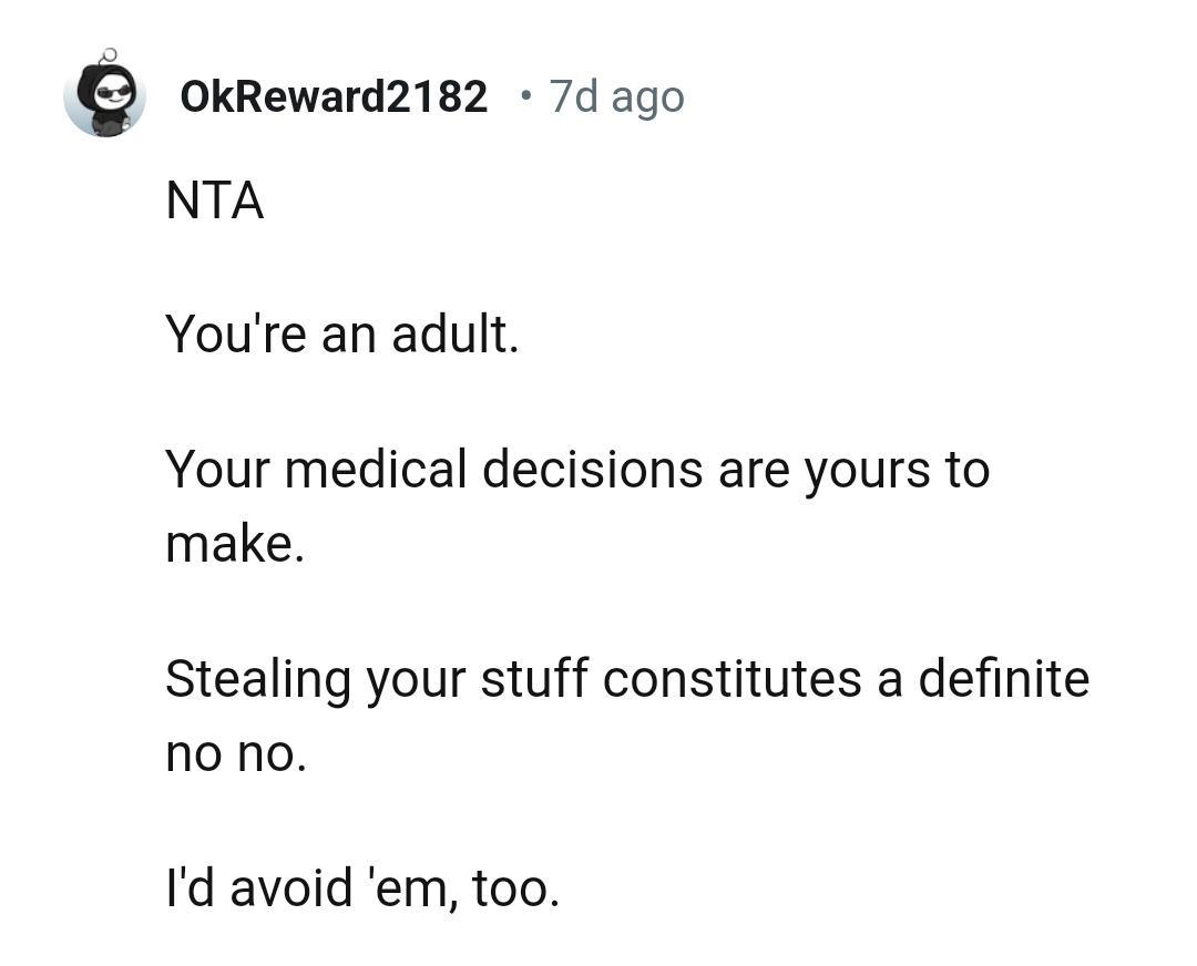 The OP is an adult