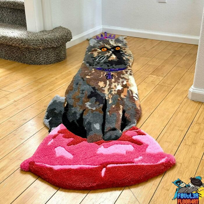 "Optical Illusion Rug - Princess Donut"