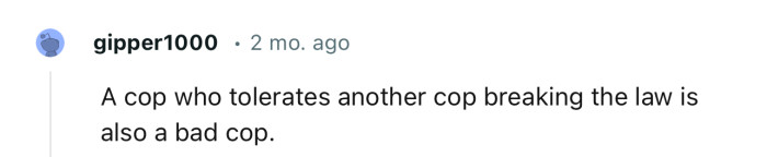 OP is getting roasted for not making a report