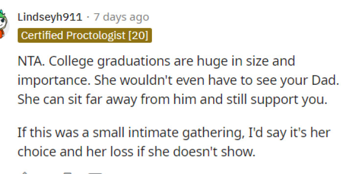 It seems like everyone was on OP's side for the most part and is telling her that her mom is being selfish.