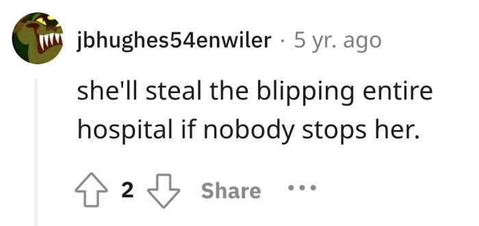 Who knew she had such ambitious career goals in healthcare security?