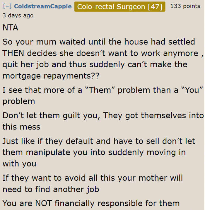 The OP Has Her Own Life Now. The Mother Needs to Understand That.