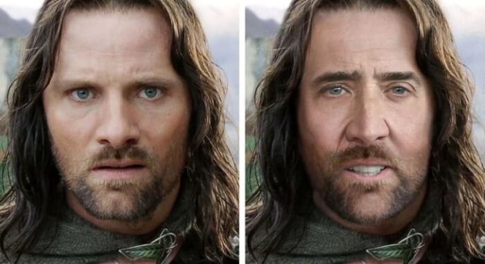 5. Nicolas Cage lost out on the role of Aragorn in the 