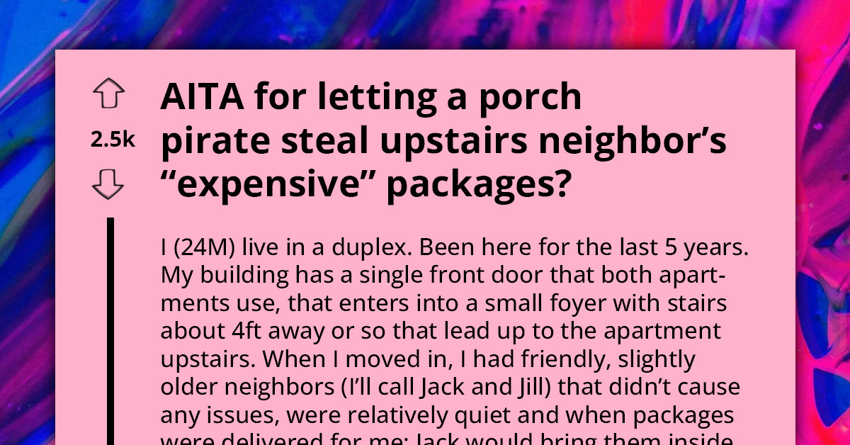 Man Gets Told Off By Neighbor Because He Didn't Bring In Her Packages, Resulting In Them Being Stolen