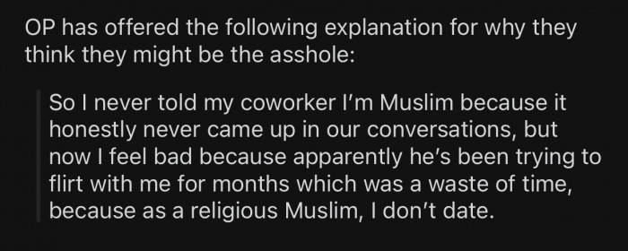 Here’s why OP thinks she might potentially be the a-hole: