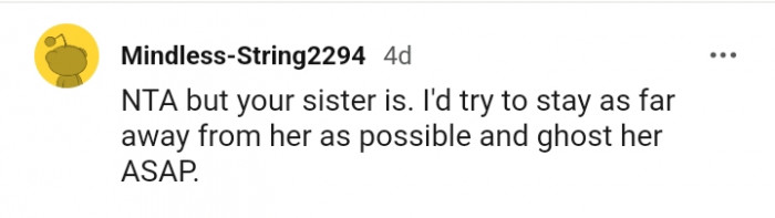 This Redditor would stay as far away as possible