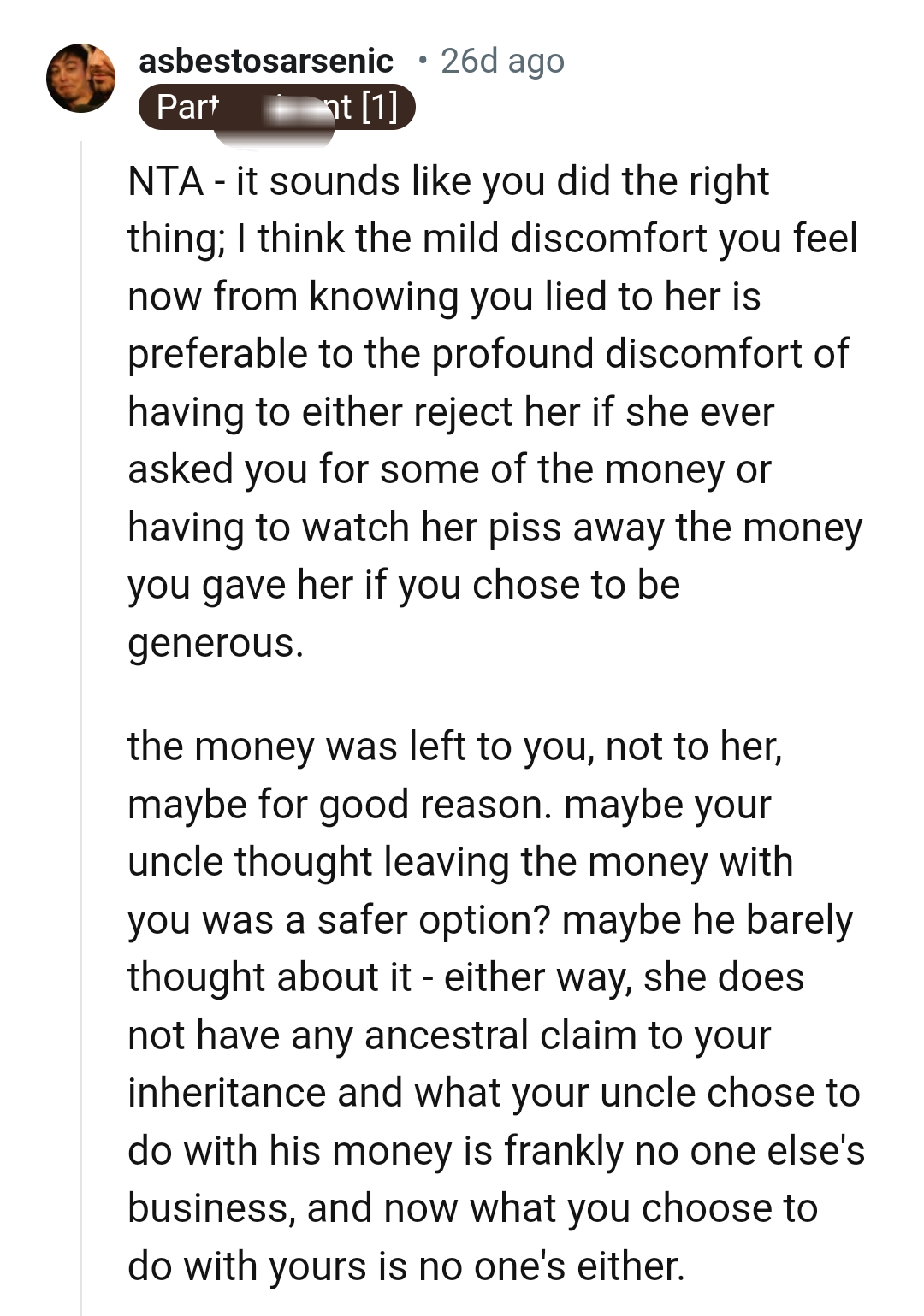 And the Comments Roll In...