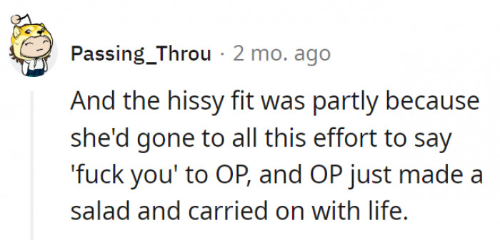 10. SIL didn't get the reaction she was hoping for