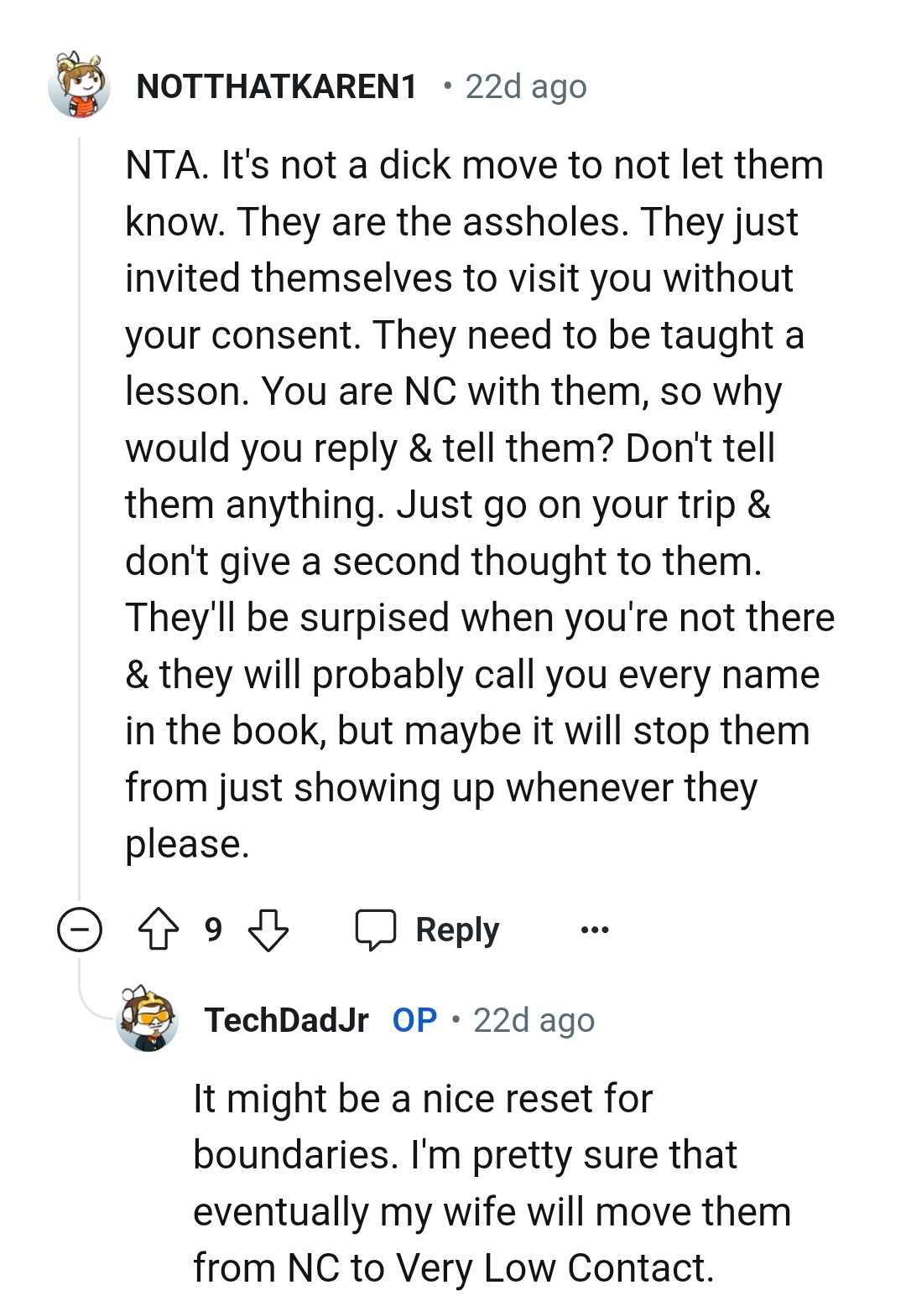 It Would Be a Nice Boundary Reset