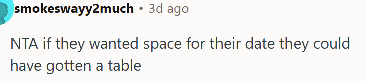 They Could Have Gotten a Table.