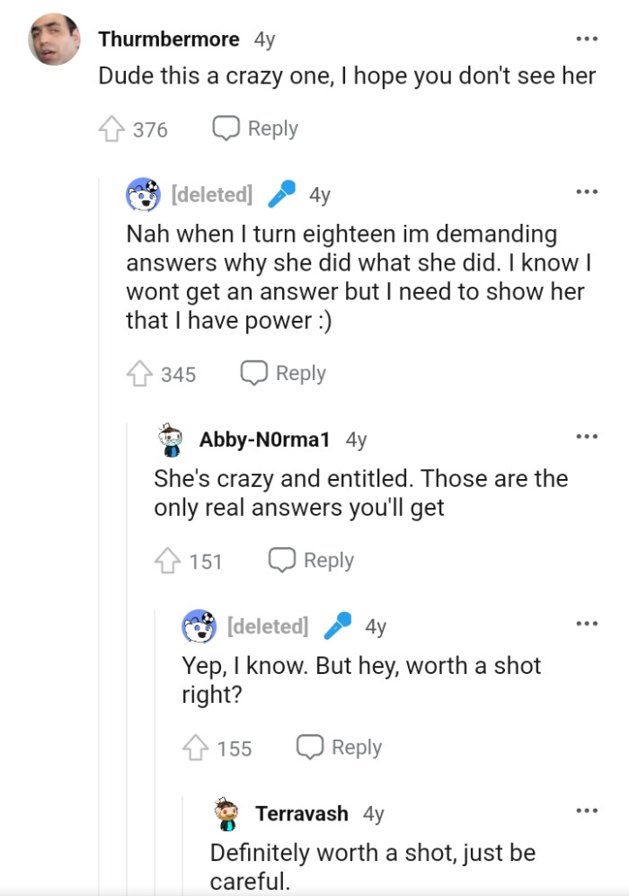 This Redditor hopes the OP doesn't see her
