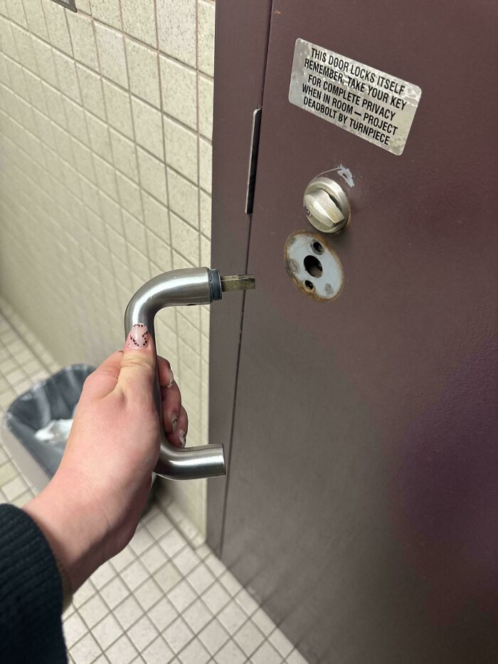 "Got Stuck In The Bathroom At Work"