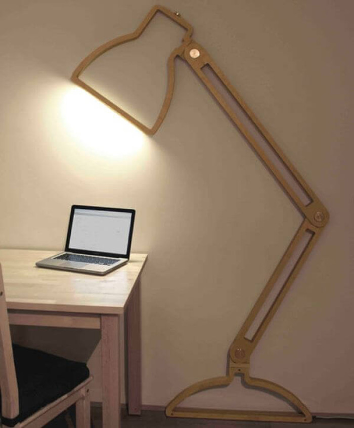 26. Cool wall lamp design