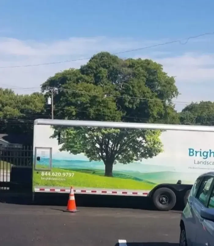 1. What an interesting way to park a truck!