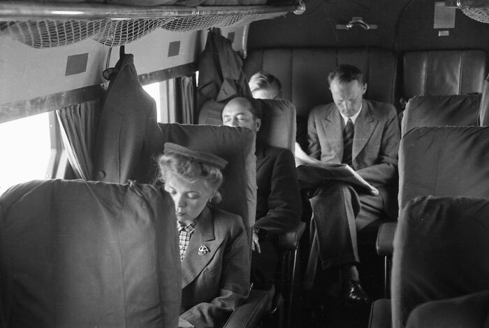 "Passengers On Aero Oy's Junkers Ju 52-3m, 1940s"