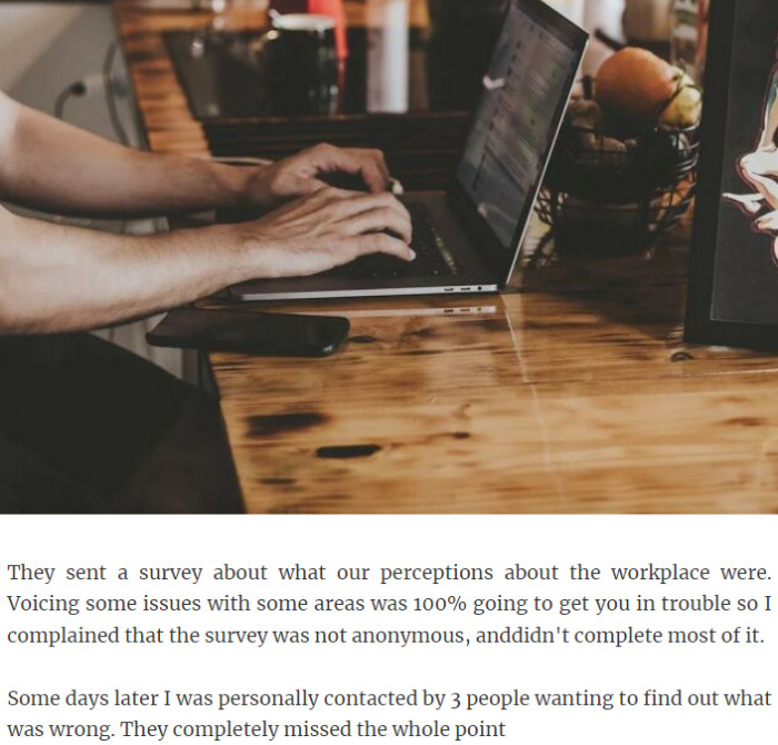 19. Voicing some issues with certain areas was 100% going