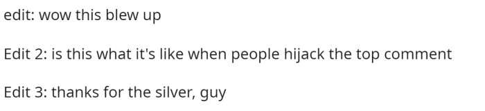 This commenter added a few edits to the post afterward.