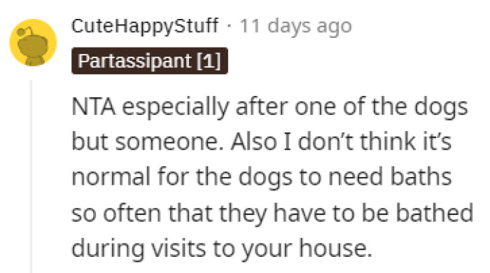 Bathing a Little Too Often