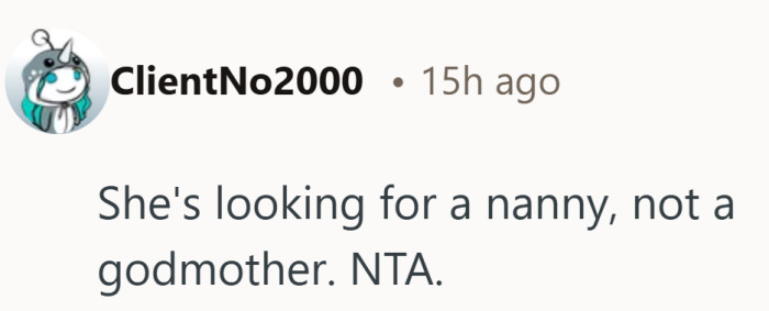 It cuts to the core of the issue. The role being asked for is not the one being named.