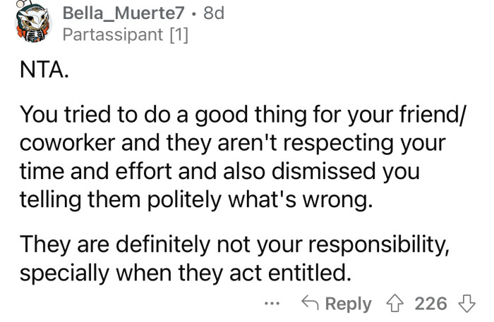 Here's how the Reddit community reacted to u/AMorningLullaby's post: