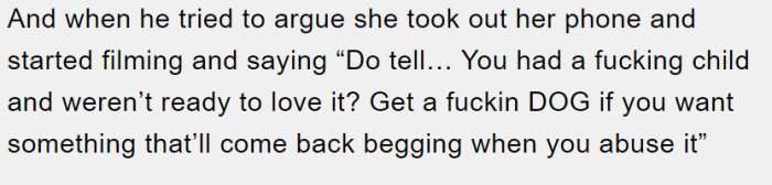 Then she explains what her sister said, which definitely might not have been well received by her dad.